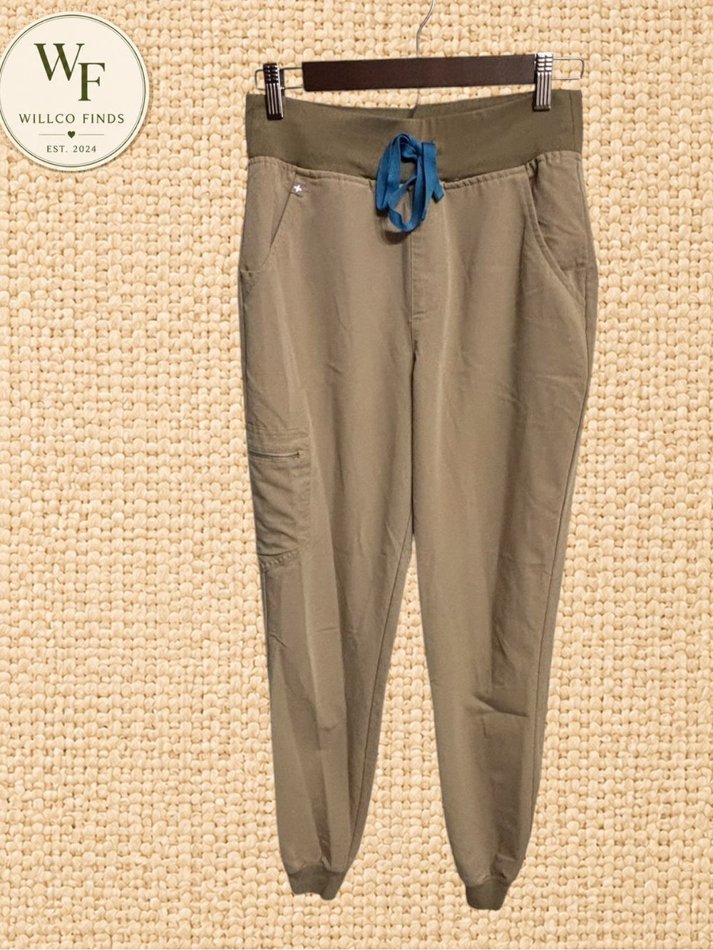 FIGS Zamora Jogger Scrub Pants S/T Taupe Brown Technical Collection